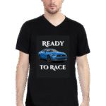 Premium V Neck Cotton T-Shirt / Ready to Race