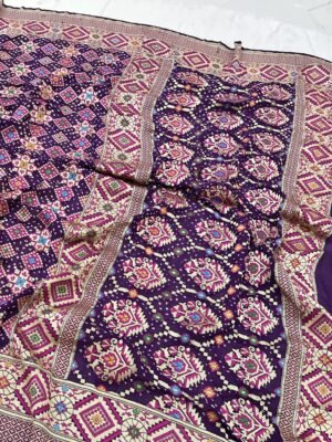 Georgette Tilfi Bandhani Saree