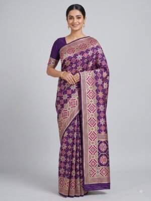 Georgette Tilfi Bandhani Saree