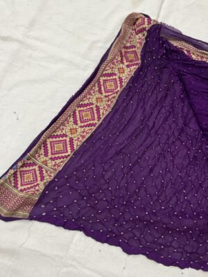 Georgette Tilfi Bandhani Saree