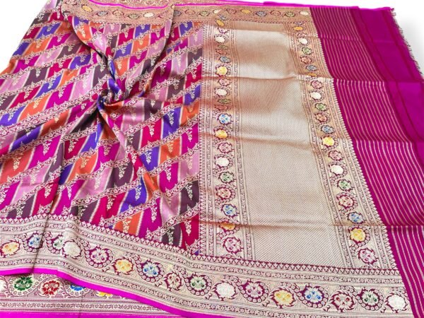 Royal Rani Banarasi Rangkat Handwoven Katan Silk Saree