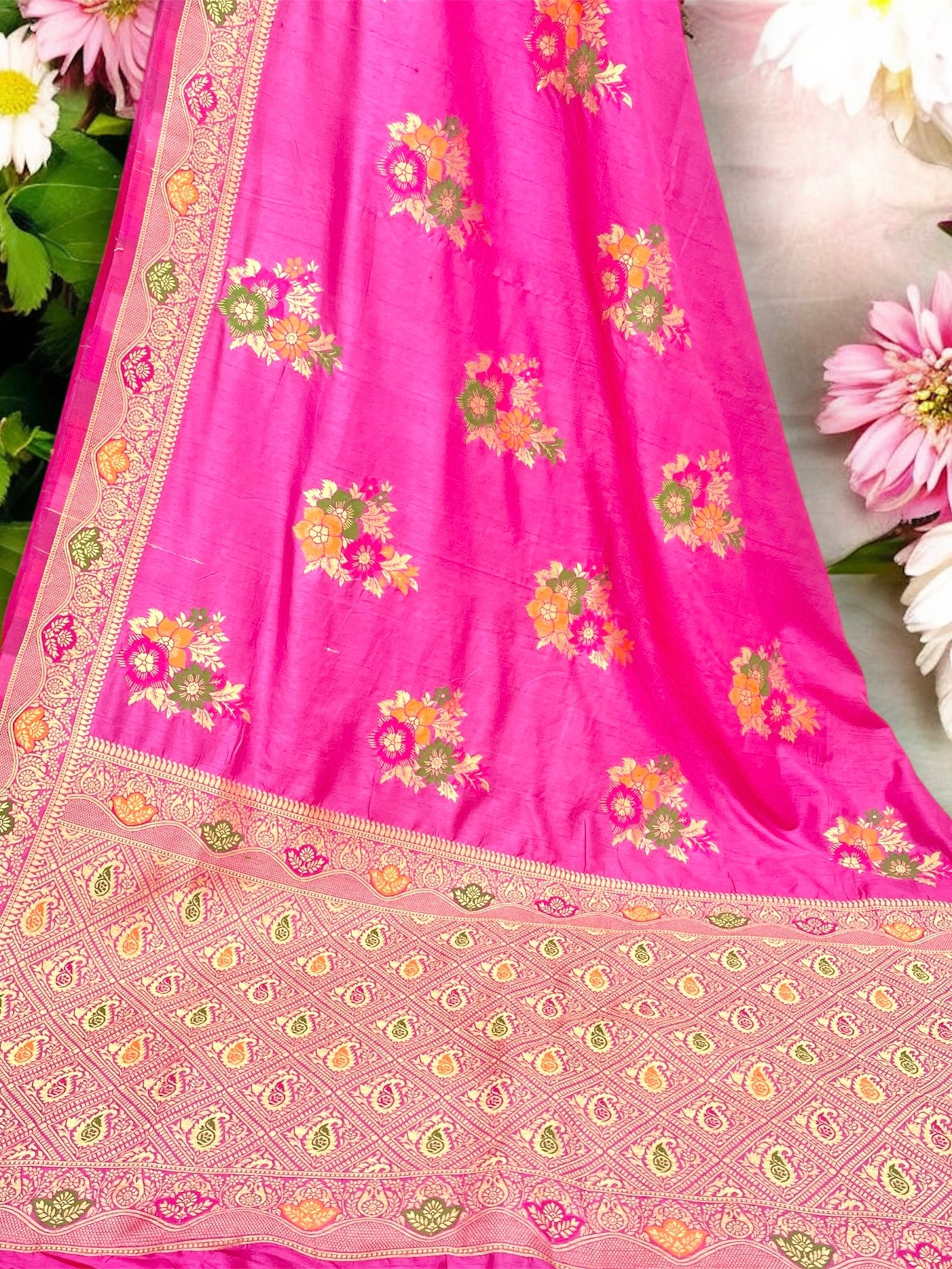 Traditional Banarasi Dola Silk Saree