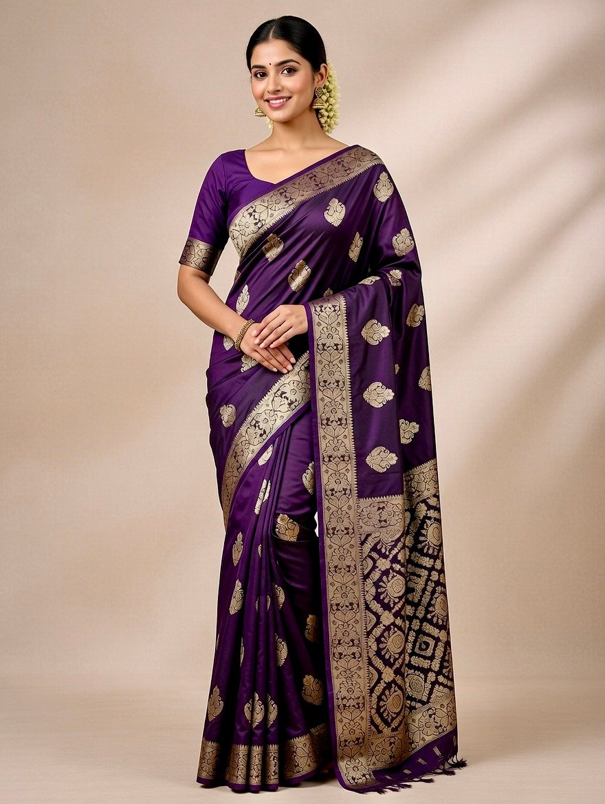 Banarasi Soft Viscose Silk Saree