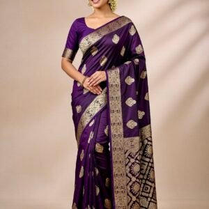 Premium Traditional Banarasi Viscose Silk Saree