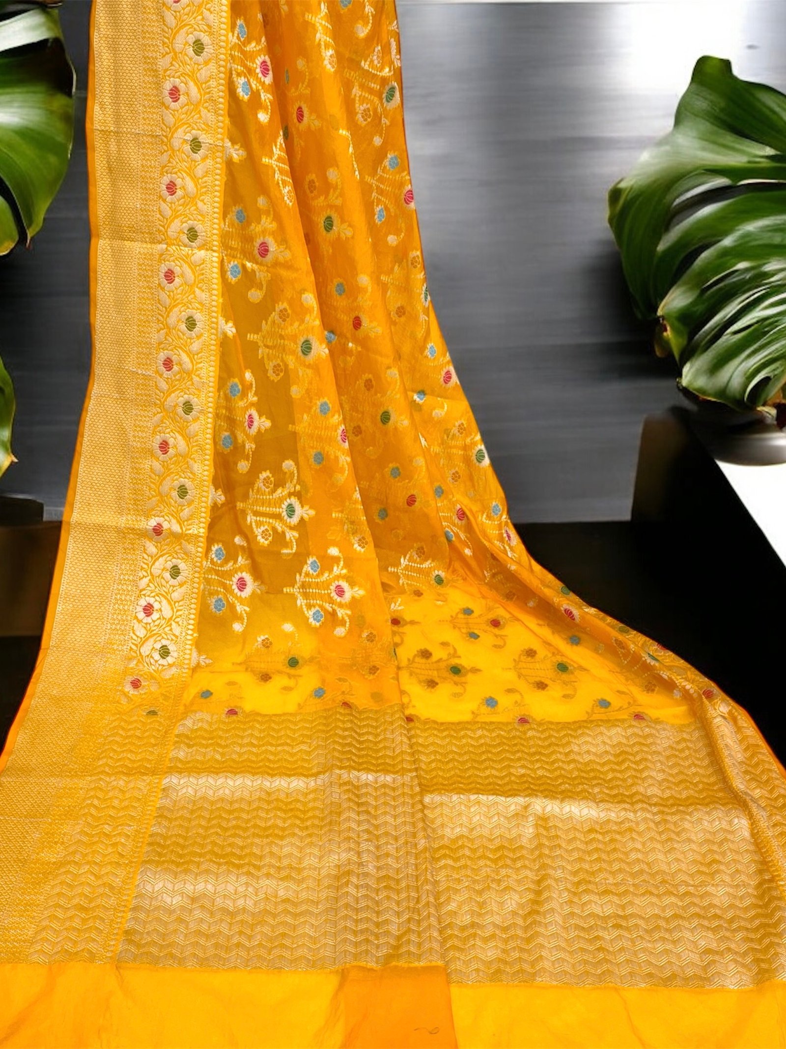 Georgette Silk Banarasi Saree