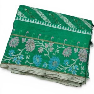 Royal Rama Green Banarasi Silk Saree