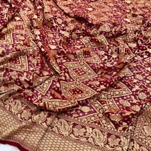 Banarasi Georgette Bandhani Saree