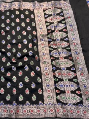 Banarasi Handloom Viscose Soft Silk Saree