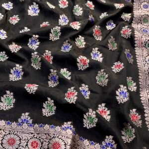 Banarasi Handloom Viscose Soft Silk Saree